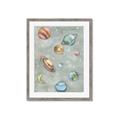 Picture of Watercolour Solar System II _GroupedProduct_Rectangle_Portrait_Mini_ _GroupedProduct_Rectangle_Portrait_Framed_Matted_