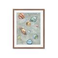 Picture of Watercolour Solar System II _GroupedProduct_Rectangle_Portrait_Mini_ _GroupedProduct_Rectangle_Portrait_Framed_Matted_
