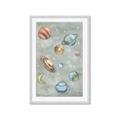Picture of Watercolour Solar System II _GroupedProduct_Rectangle_Portrait_Mini_ _GroupedProduct_Rectangle_Portrait_Framed_Matted_