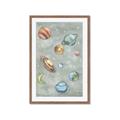 Picture of Watercolour Solar System II _GroupedProduct_Rectangle_Portrait_Mini_ _GroupedProduct_Rectangle_Portrait_Framed_Matted_