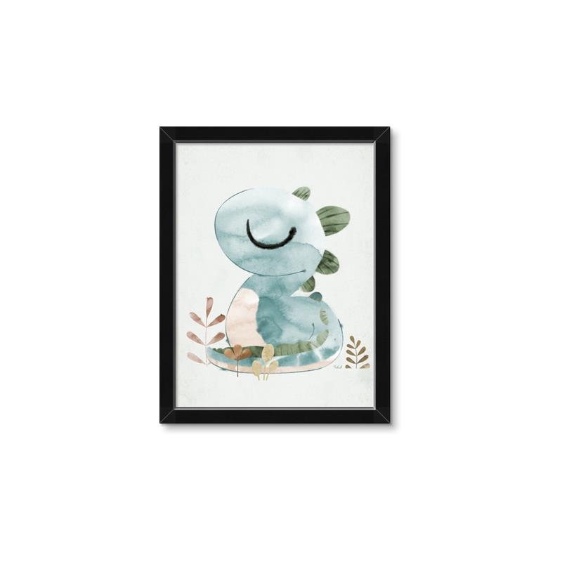 Picture of Sleepy Dino _GroupedProduct_Rectangle_Portrait_Mini_ _GroupedProduct_Rectangle_Portrait_Framed_Matted_