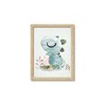 Picture of Sleepy Dino _GroupedProduct_Rectangle_Portrait_Mini_ _GroupedProduct_Rectangle_Portrait_Framed_Matted_