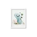 Picture of Sleepy Dino _GroupedProduct_Rectangle_Portrait_Mini_ _GroupedProduct_Rectangle_Portrait_Framed_Matted_