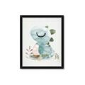 Picture of Sleepy Dino _GroupedProduct_Rectangle_Portrait_Mini_ _GroupedProduct_Rectangle_Portrait_Framed_Matted_