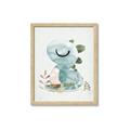 Picture of Sleepy Dino _GroupedProduct_Rectangle_Portrait_Mini_ _GroupedProduct_Rectangle_Portrait_Framed_Matted_