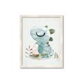 Picture of Sleepy Dino _GroupedProduct_Rectangle_Portrait_Mini_ _GroupedProduct_Rectangle_Portrait_Framed_Matted_