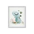 Picture of Sleepy Dino _GroupedProduct_Rectangle_Portrait_Mini_ _GroupedProduct_Rectangle_Portrait_Framed_Matted_