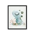 Picture of Sleepy Dino _GroupedProduct_Rectangle_Portrait_Mini_ _GroupedProduct_Rectangle_Portrait_Framed_Matted_