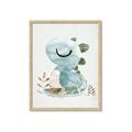 Picture of Sleepy Dino _GroupedProduct_Rectangle_Portrait_Mini_ _GroupedProduct_Rectangle_Portrait_Framed_Matted_