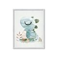 Picture of Sleepy Dino _GroupedProduct_Rectangle_Portrait_Mini_ _GroupedProduct_Rectangle_Portrait_Framed_Matted_