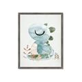 Picture of Sleepy Dino _GroupedProduct_Rectangle_Portrait_Mini_ _GroupedProduct_Rectangle_Portrait_Framed_Matted_