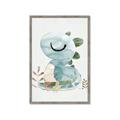 Picture of Sleepy Dino _GroupedProduct_Rectangle_Portrait_Mini_ _GroupedProduct_Rectangle_Portrait_Framed_Matted_