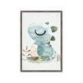 Picture of Sleepy Dino _GroupedProduct_Rectangle_Portrait_Mini_ _GroupedProduct_Rectangle_Portrait_Framed_Matted_