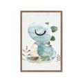 Picture of Sleepy Dino _GroupedProduct_Rectangle_Portrait_Mini_ _GroupedProduct_Rectangle_Portrait_Framed_Matted_