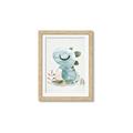 Picture of Sleepy Dino _GroupedProduct_Rectangle_Portrait_Mini_ _GroupedProduct_Rectangle_Portrait_Framed_Matted_