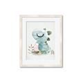 Picture of Sleepy Dino _GroupedProduct_Rectangle_Portrait_Mini_ _GroupedProduct_Rectangle_Portrait_Framed_Matted_