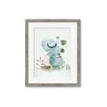 Picture of Sleepy Dino _GroupedProduct_Rectangle_Portrait_Mini_ _GroupedProduct_Rectangle_Portrait_Framed_Matted_