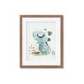 Picture of Sleepy Dino _GroupedProduct_Rectangle_Portrait_Mini_ _GroupedProduct_Rectangle_Portrait_Framed_Matted_