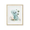Picture of Sleepy Dino _GroupedProduct_Rectangle_Portrait_Mini_ _GroupedProduct_Rectangle_Portrait_Framed_Matted_