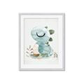 Picture of Sleepy Dino _GroupedProduct_Rectangle_Portrait_Mini_ _GroupedProduct_Rectangle_Portrait_Framed_Matted_