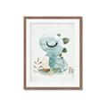Picture of Sleepy Dino _GroupedProduct_Rectangle_Portrait_Mini_ _GroupedProduct_Rectangle_Portrait_Framed_Matted_
