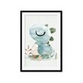 Picture of Sleepy Dino _GroupedProduct_Rectangle_Portrait_Mini_ _GroupedProduct_Rectangle_Portrait_Framed_Matted_