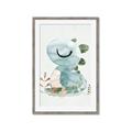 Picture of Sleepy Dino _GroupedProduct_Rectangle_Portrait_Mini_ _GroupedProduct_Rectangle_Portrait_Framed_Matted_