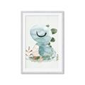 Picture of Sleepy Dino _GroupedProduct_Rectangle_Portrait_Mini_ _GroupedProduct_Rectangle_Portrait_Framed_Matted_
