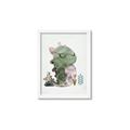 Picture of Smiley Dino _GroupedProduct_Rectangle_Portrait_Mini_ _GroupedProduct_Rectangle_Portrait_Framed_Matted_