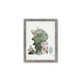 Picture of Smiley Dino _GroupedProduct_Rectangle_Portrait_Mini_ _GroupedProduct_Rectangle_Portrait_Framed_Matted_