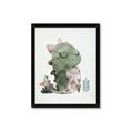 Picture of Smiley Dino _GroupedProduct_Rectangle_Portrait_Mini_ _GroupedProduct_Rectangle_Portrait_Framed_Matted_