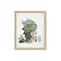 Picture of Smiley Dino _GroupedProduct_Rectangle_Portrait_Mini_ _GroupedProduct_Rectangle_Portrait_Framed_Matted_