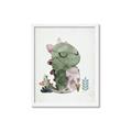 Picture of Smiley Dino _GroupedProduct_Rectangle_Portrait_Mini_ _GroupedProduct_Rectangle_Portrait_Framed_Matted_