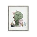 Picture of Smiley Dino _GroupedProduct_Rectangle_Portrait_Mini_ _GroupedProduct_Rectangle_Portrait_Framed_Matted_
