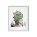 Picture of Smiley Dino _GroupedProduct_Rectangle_Portrait_Mini_ _GroupedProduct_Rectangle_Portrait_Framed_Matted_