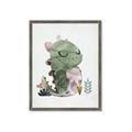Picture of Smiley Dino _GroupedProduct_Rectangle_Portrait_Mini_ _GroupedProduct_Rectangle_Portrait_Framed_Matted_