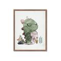 Picture of Smiley Dino _GroupedProduct_Rectangle_Portrait_Mini_ _GroupedProduct_Rectangle_Portrait_Framed_Matted_