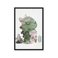 Picture of Smiley Dino _GroupedProduct_Rectangle_Portrait_Mini_ _GroupedProduct_Rectangle_Portrait_Framed_Matted_