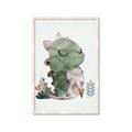 Picture of Smiley Dino _GroupedProduct_Rectangle_Portrait_Mini_ _GroupedProduct_Rectangle_Portrait_Framed_Matted_