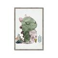 Picture of Smiley Dino _GroupedProduct_Rectangle_Portrait_Mini_ _GroupedProduct_Rectangle_Portrait_Framed_Matted_