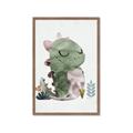 Picture of Smiley Dino _GroupedProduct_Rectangle_Portrait_Mini_ _GroupedProduct_Rectangle_Portrait_Framed_Matted_