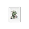 Picture of Smiley Dino _GroupedProduct_Rectangle_Portrait_Mini_ _GroupedProduct_Rectangle_Portrait_Framed_Matted_