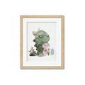 Picture of Smiley Dino _GroupedProduct_Rectangle_Portrait_Mini_ _GroupedProduct_Rectangle_Portrait_Framed_Matted_