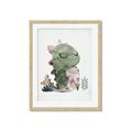 Picture of Smiley Dino _GroupedProduct_Rectangle_Portrait_Mini_ _GroupedProduct_Rectangle_Portrait_Framed_Matted_