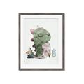 Picture of Smiley Dino _GroupedProduct_Rectangle_Portrait_Mini_ _GroupedProduct_Rectangle_Portrait_Framed_Matted_