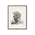 Picture of Smiley Dino _GroupedProduct_Rectangle_Portrait_Mini_ _GroupedProduct_Rectangle_Portrait_Framed_Matted_