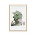 Picture of Smiley Dino _GroupedProduct_Rectangle_Portrait_Mini_ _GroupedProduct_Rectangle_Portrait_Framed_Matted_