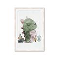 Picture of Smiley Dino _GroupedProduct_Rectangle_Portrait_Mini_ _GroupedProduct_Rectangle_Portrait_Framed_Matted_