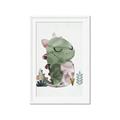 Picture of Smiley Dino _GroupedProduct_Rectangle_Portrait_Mini_ _GroupedProduct_Rectangle_Portrait_Framed_Matted_