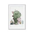 Picture of Smiley Dino _GroupedProduct_Rectangle_Portrait_Mini_ _GroupedProduct_Rectangle_Portrait_Framed_Matted_